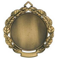 Medal, "Insert Holder" Leaf Design - 2-3/4" Dia